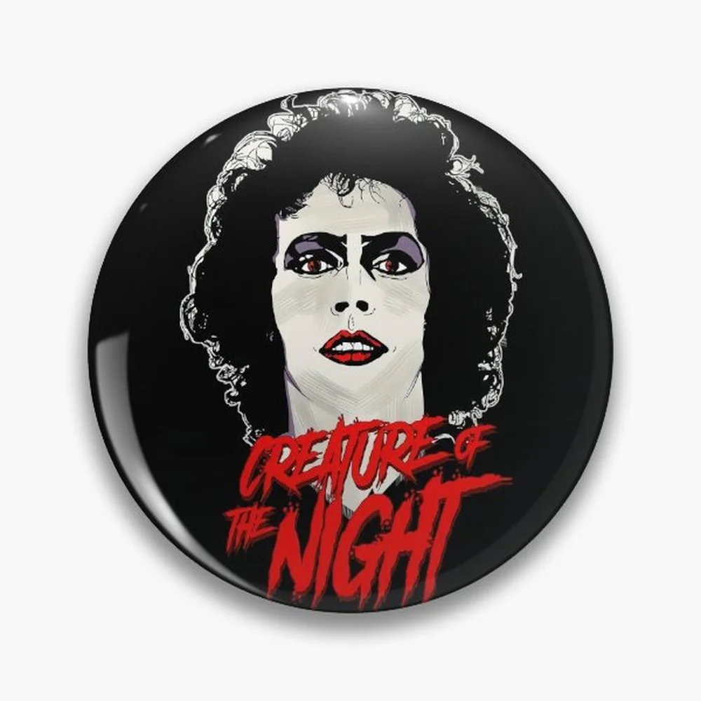The Rocky Horror Picture Show - Creature of the night Pin Holographic Star Heart Pin Brooches Laminated Button Fashion Accessory