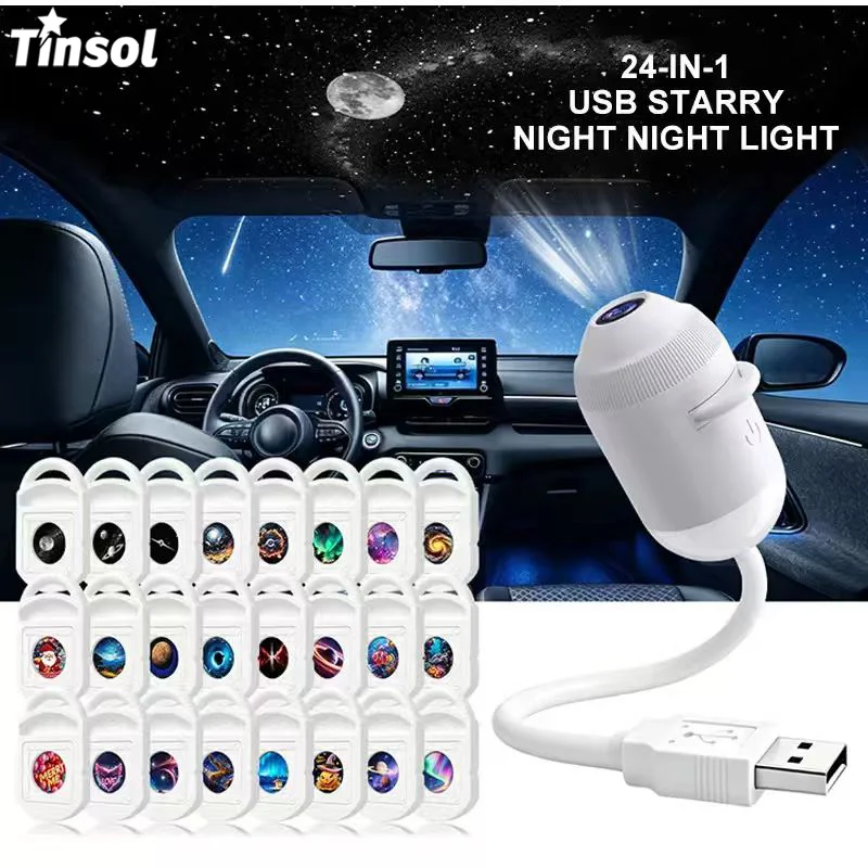 Planetarium Projector Home - TINSOL USB sterrenhemelprojector, sfeerverlichting voor auto,