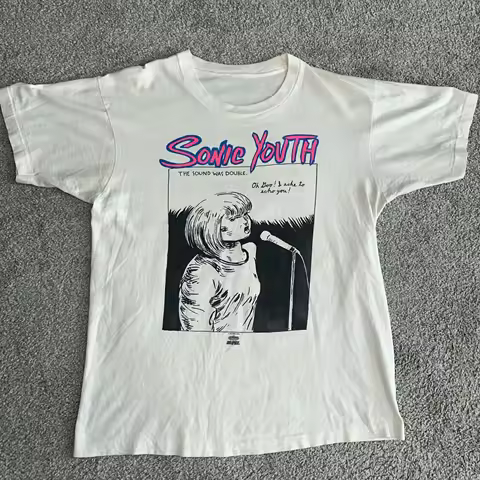Vintage 90S 1991 Sonic Youth Goo Pettibon T Shirt Sz Xl Licensed And Dated