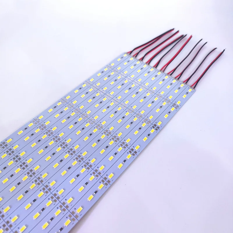 10 Buah 50Cm DC12v 24V 48V LED Strip Keras Batang Kaku 3000K Putih Alami 4000K Putih 6000K Toko Lightbox Kabinet Showcase Kabinet