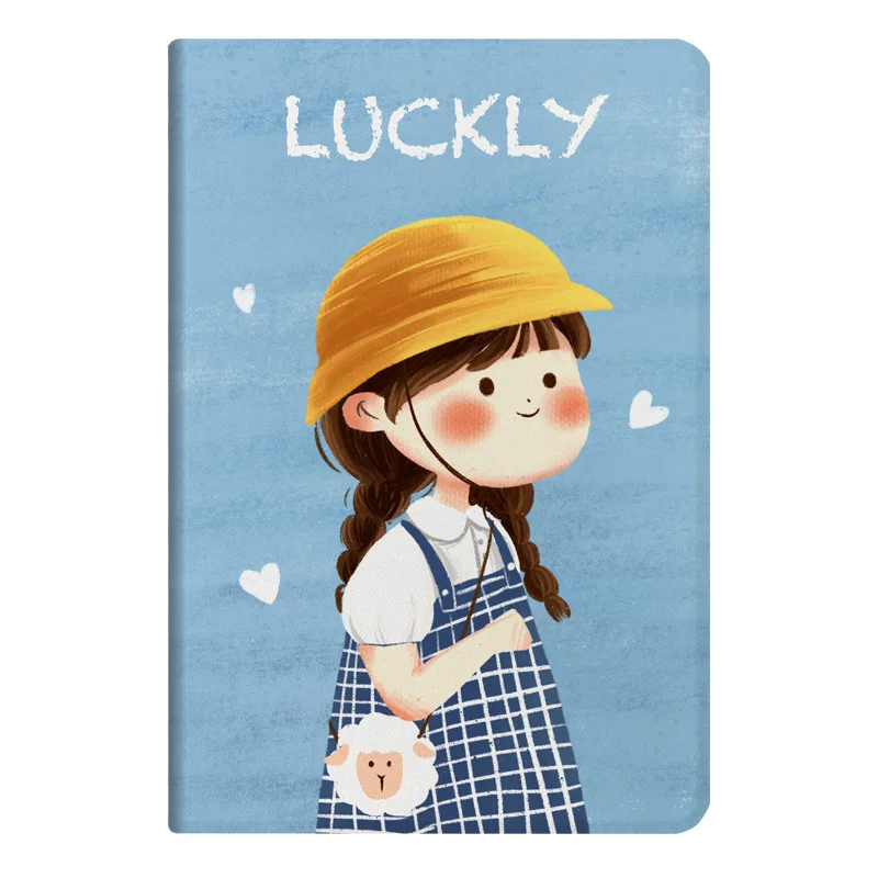 Cute Cartoon Girl Pattern Tablet Protective Case for iPad 9.7 10.5 11 inch Air3 2 1 Mini5 4 3 2 1 Full Body Anti Drop iPad Cover