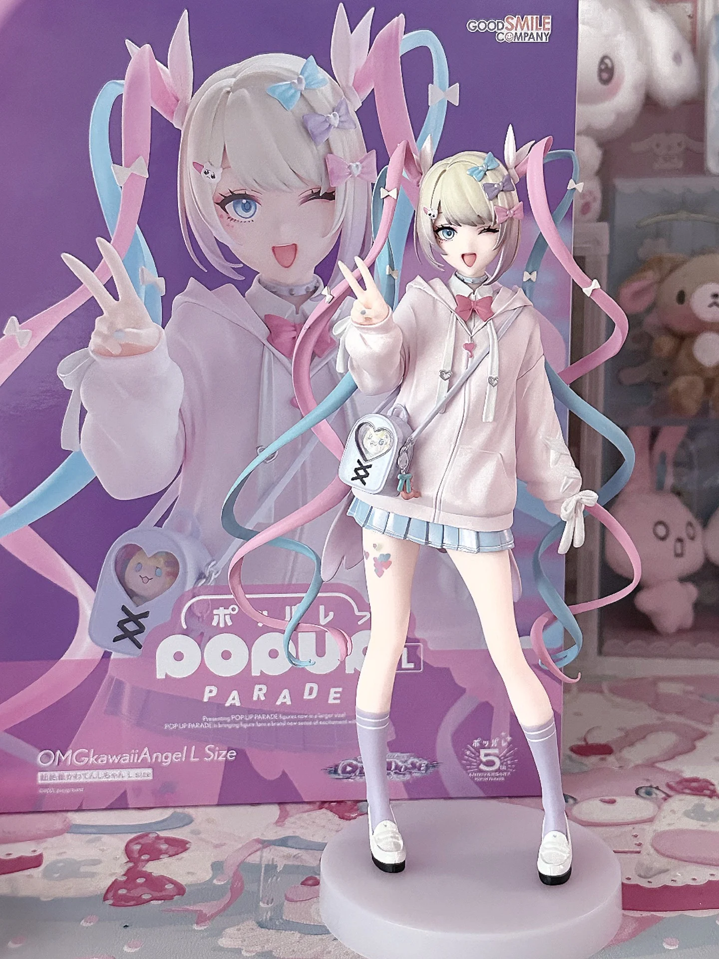 Figura POP UP PARADE Ame-chan Talla L, NEEDY GIRL OVERDOSE, 220mm, Estatua de PVC GSC con Gato de Apoyo como Bono