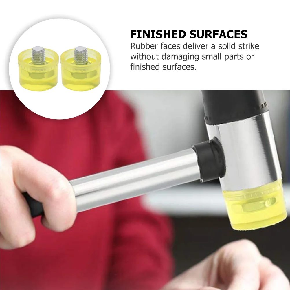 

Rubber Replacement Head for Hammer Mallet Durable Oil Resistant Lightweight Ideal for Small Parts Furniture Assembly Delicate