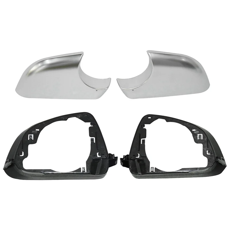 

1Pair Car Side Wing Rearview Mirror Cover Lower Chrome Frame Black Replacement Accessories For Tesla Model 3 2017-2022