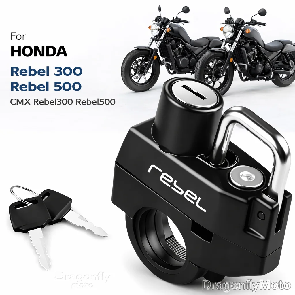 Motorcycle Helmet Lock For Honda Rebel 300 Rebel 500 CMX Rebel300 Rebel500 Anti-theft Locker Helmet Lock Locking Device