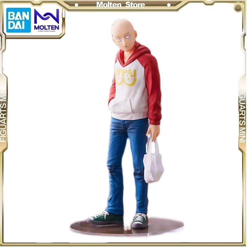 

ONE PUNCH-MAN Saitama Action Figure Bandai Ornament Amusemen Collect Ornaments Action Figure Collection Model Toy