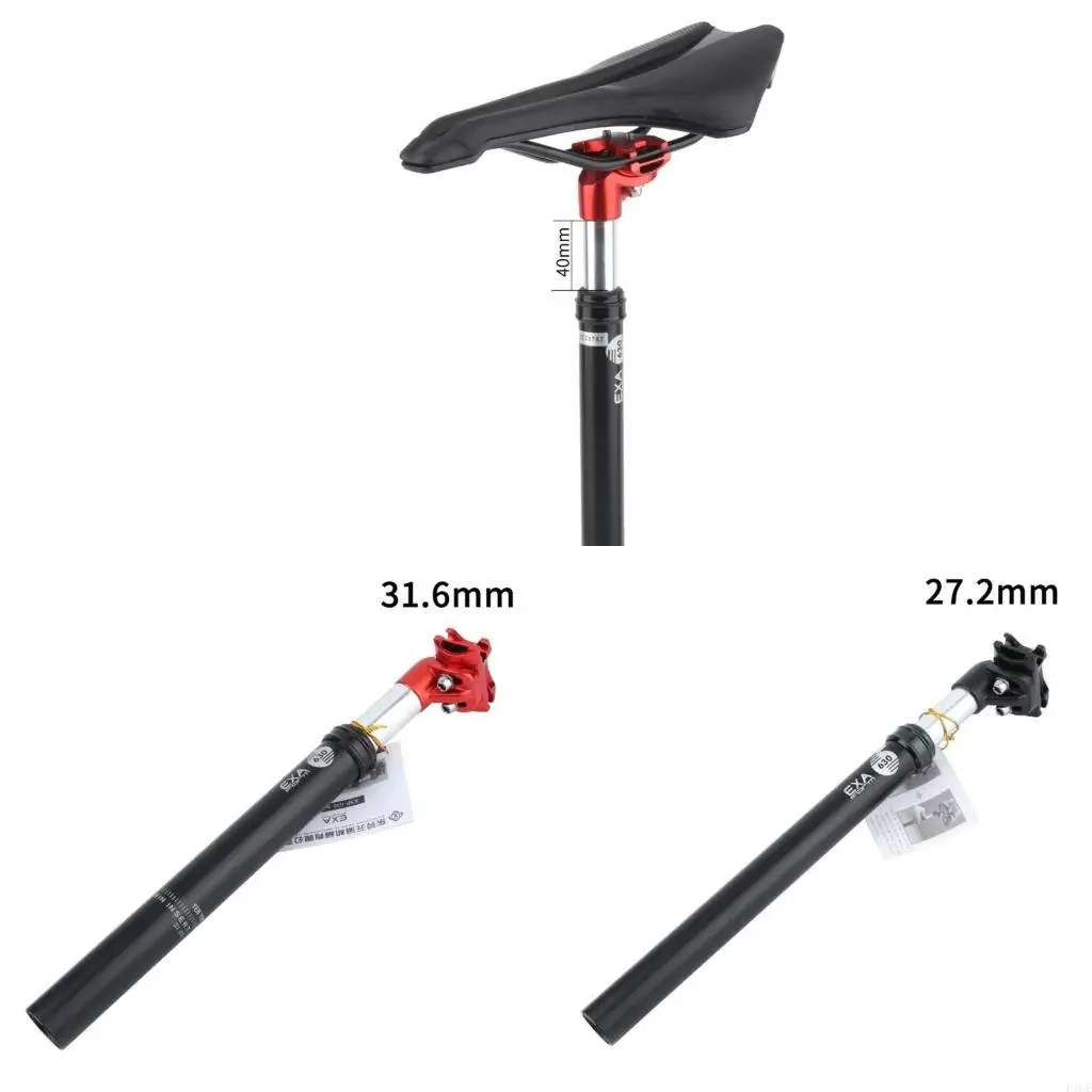 

MTB Road Bike Damping Suspension Seatpost for Seat Post Aluminum Alloy Shock Absorption Tube with Adapter