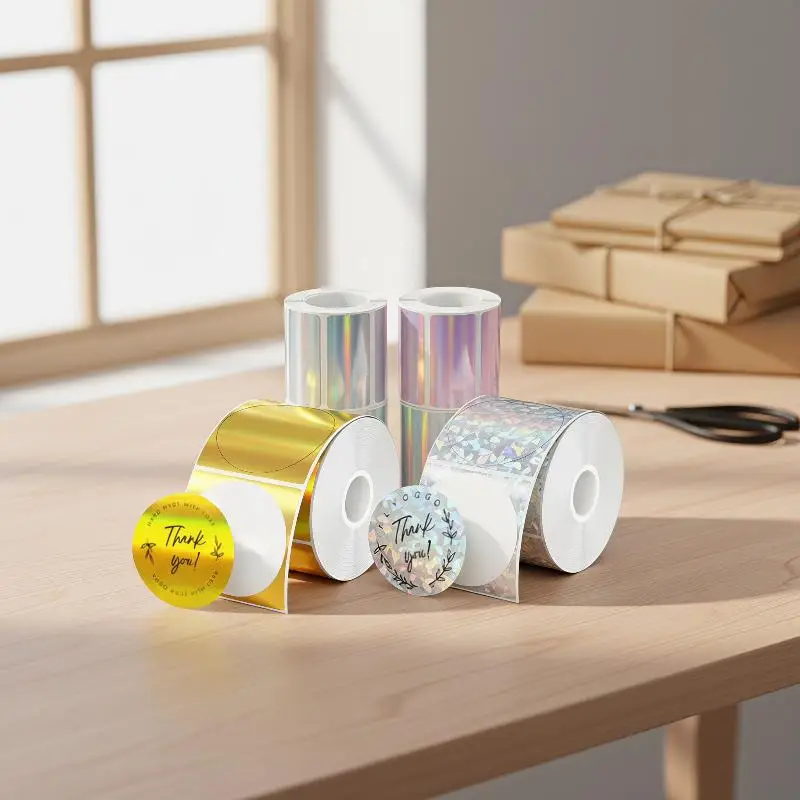 Thermal Transfer Printing Paper for Phomemo M110 Printer No Residue Laser-color 1 Roll for Temporary Price Tags -up Store Use