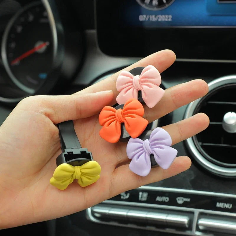 Bow-knot Car Air Vent Freshener Perfume Clip Woman Car Art  Air Conditioning Clip Car Interior Decoration Accessories