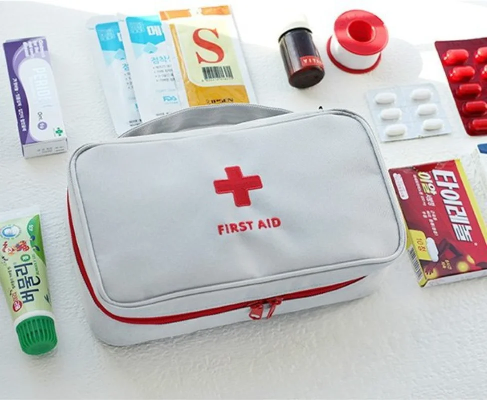 Kit de primeros auxilios portátil para acampar, bolsa médica de emergencia, estuche de almacenamiento, Kits de coche impermeables, Kit de supervivencia de viaje al aire libre, bolsa vacía