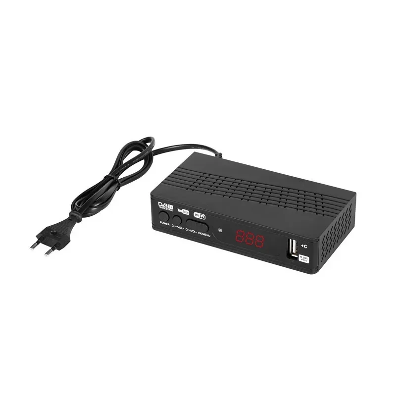 HD 1080p Tv Tuner Dvb T2 Vga TV Dvb-t2 pour Moniteur Adaptateur USB2.0 Tuner Récepteur Décodeur Satellite DvCustom 2