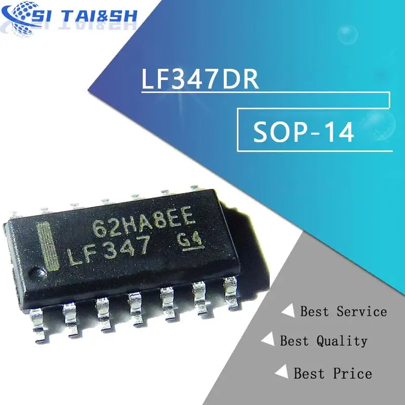 10PCS LF347DR SOP LF347 SOP14 347DR SOP-14 LF347D