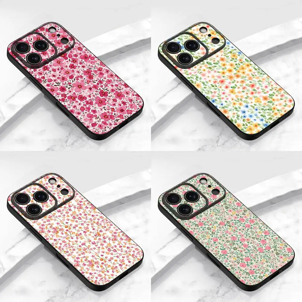 

Betsy Ann Wiltshire London Flower Phone Case For iPhone 17,16,15,14,13,12,11,Pro,Max,Plus,E,Air,Mini Protective Black Cover