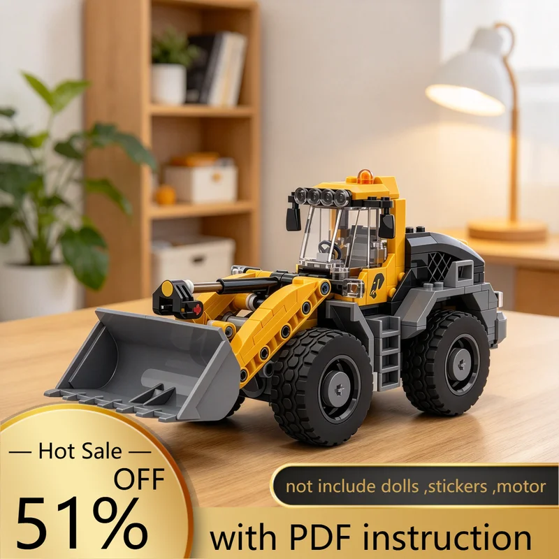 412PCS MOC Front End Loader Engineering Construction Vehicle Model Building Blocks DIY Assembly Gifts for Adults Collection