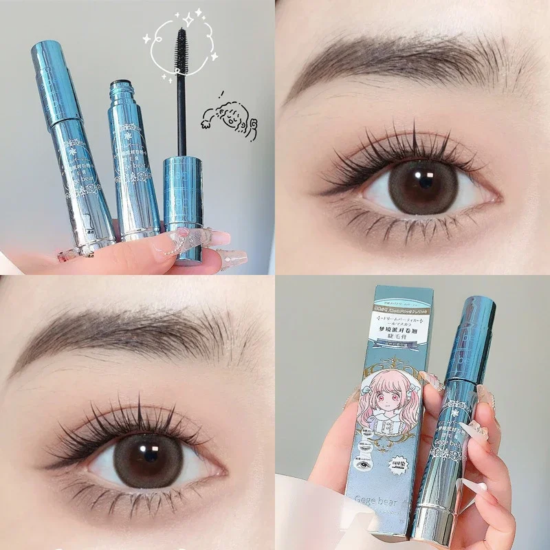 Zijdevezel Lash Mascara Waterproof Langdurige verlenging Wimpers Dunne en lange zwarte wimpermake-up Cosmetische mascara