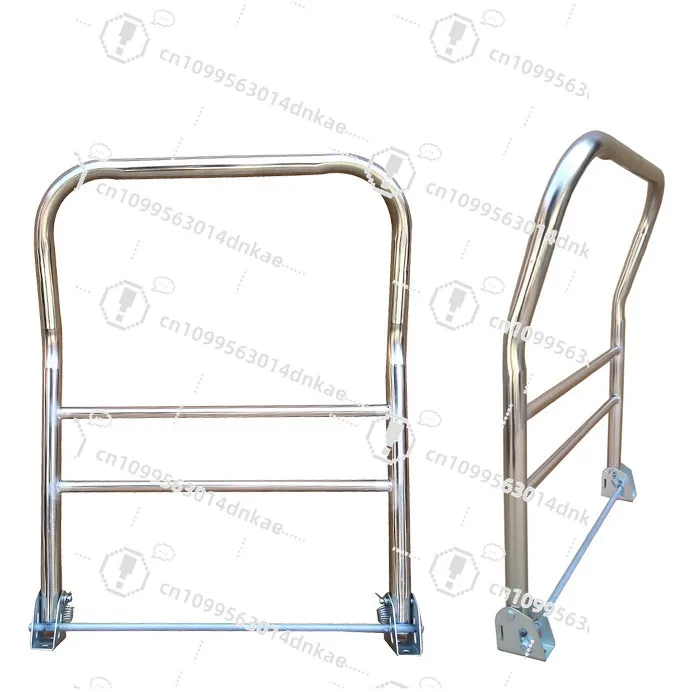 Trolley Flat Car Stainless Steel Handle Truck Folding Armrest Trolley Activity Thickened Handle for Accessories