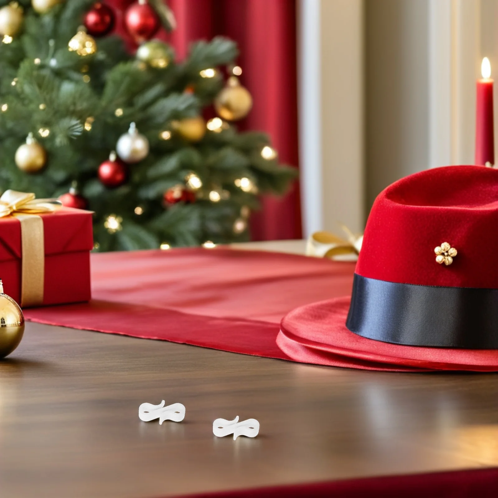 30 قطعة في الهواء الطلق مزراب ضوء السنانير مانعة لتسرب الماء S-شكل مقاطع بلاستيكية لتعليق عيد الميلاد سلسلة أضواء عطلة سقف الفناء