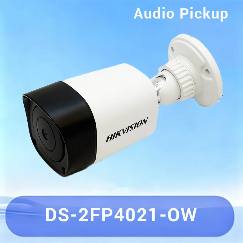 Micrófono de seguridad Hikvision DS-2FP4021-OW, micrófono de seguridad para vigilancia CCTV, resistente al agua, para exteriores, para cámara IP de seguridad
