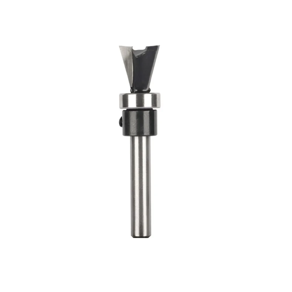 Anti Kickback Router Bit Bottom Bearing Dovetail Bit Anti Kickback Design C3 Micro-grain Carbide Clean Cutting Drawer Making view 2