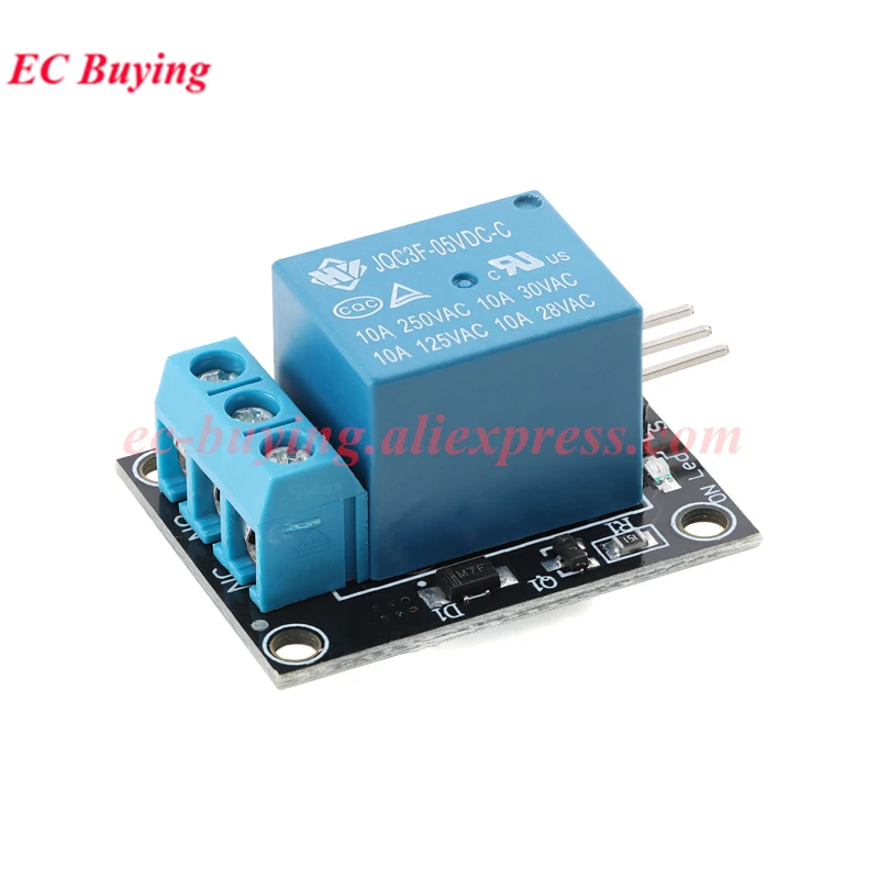 10Pcs/1pc 5V 1 Channel Relay Module KY-019 One Way High Level Trigger Switch Control Board Shield For Arduino Electronic