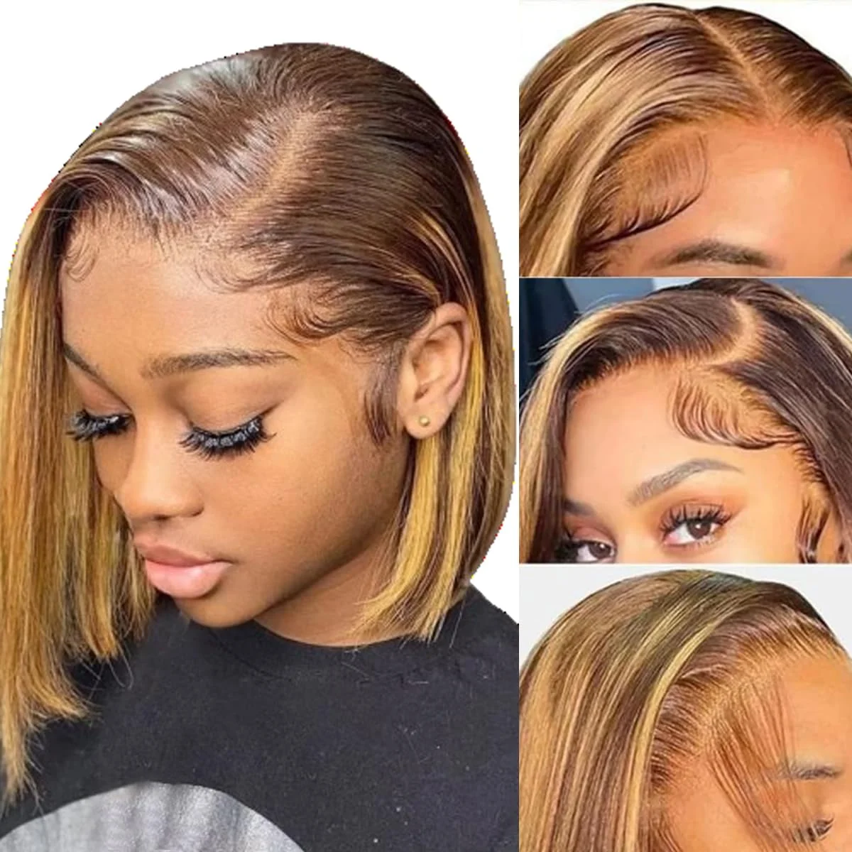 

30 Inch 427 Straight Bob Wig Human Hair 13x6 HD Transparent Lace Frontal Wigs Lace Front Wig Brazilian Pre Plucked For Women