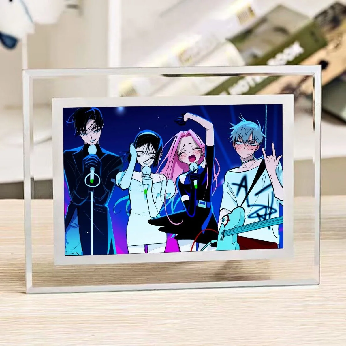 Anime ALIEN STAGE Peripheral Photo Frame Shaped Stage 6 Inch Photo Animation Dormitory Home Decoration Table Display