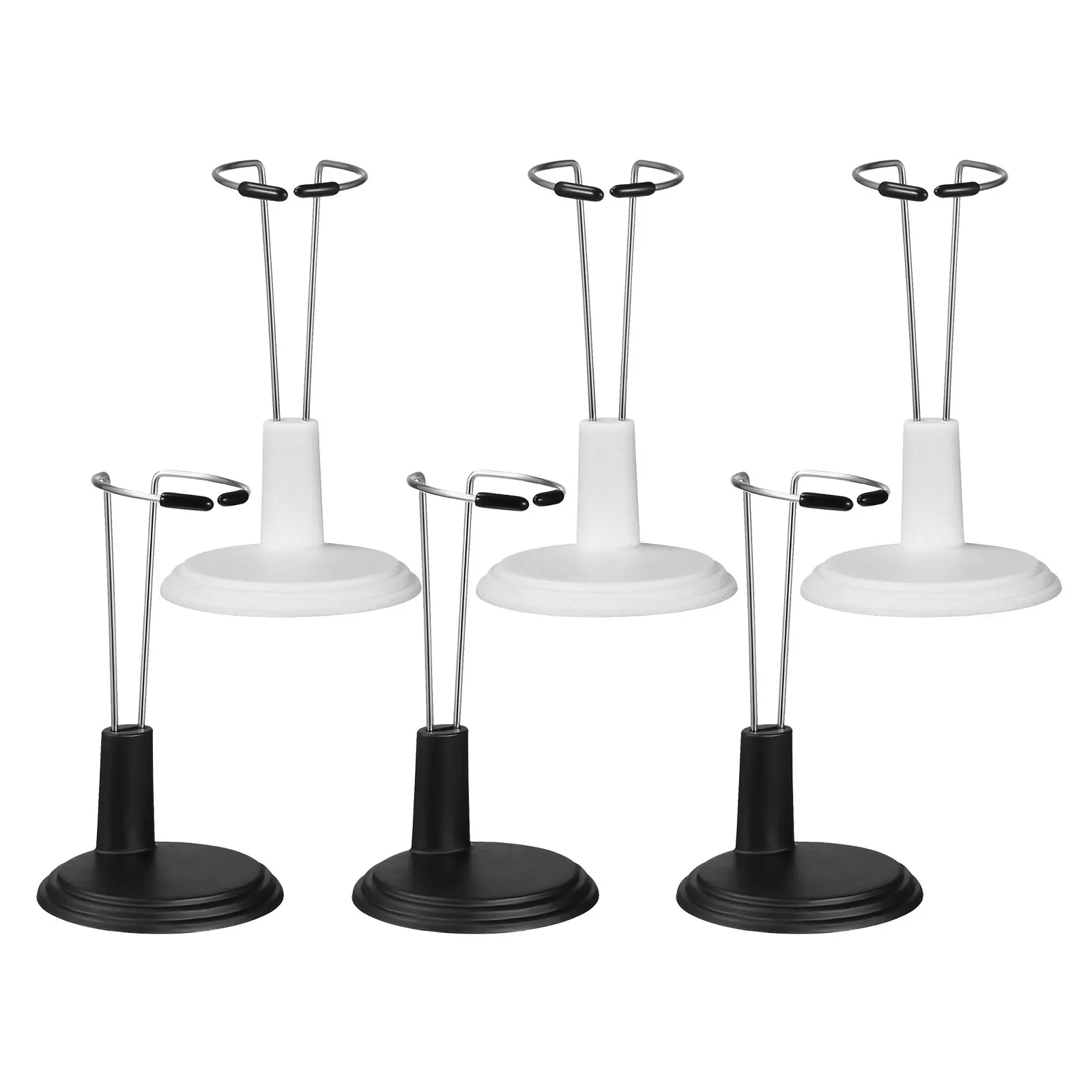 6pcs Adjustable Action Figure Display Stands for 20cm Figures, Expandable Waist Wire Support Rack, Stable & Easy to Use