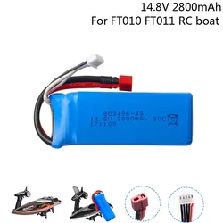 Batteria lipo 14.8V 2800mAh per Feilun FT010 FT011 RC barca RC Elicottero Quadcopter 14.8 V 2800 mah Batteria 30C parti di batterie giocattolo