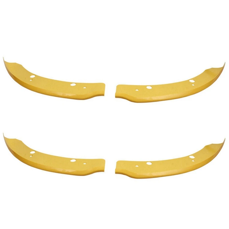 2 Pair Front Bumper Lip Splitter Spoiler Protector Yellow For Dodge Charger SRT Scat 68327084AA 68327085AA