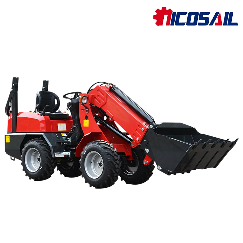 Customized Earth moving Machinery Mini Sliding Loader KZL918 Wheel Sliding Loader for Sale Telescopic Arm Sliding Loader Quick D