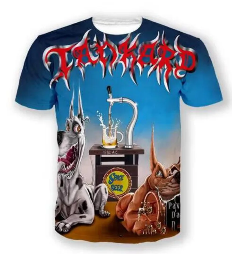 

New Fashion Men/Women Tankard Band 3D Print Short Sleeve T-Shirt Fashion T Shirt Sport Hip Hop Summer Tops TX104