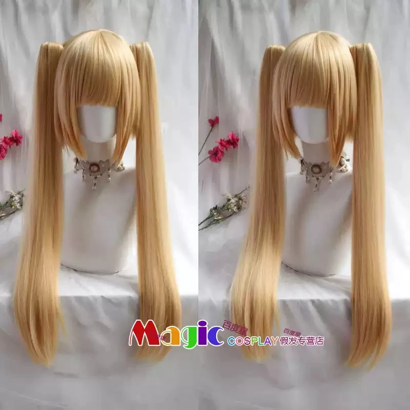 Game Azur Lane Dead or Alive 5 Ultimate Marie Rose Cosplay Wig 65CM Long Double Ponytail Marie Rose Women Cosplay Wig Christmas