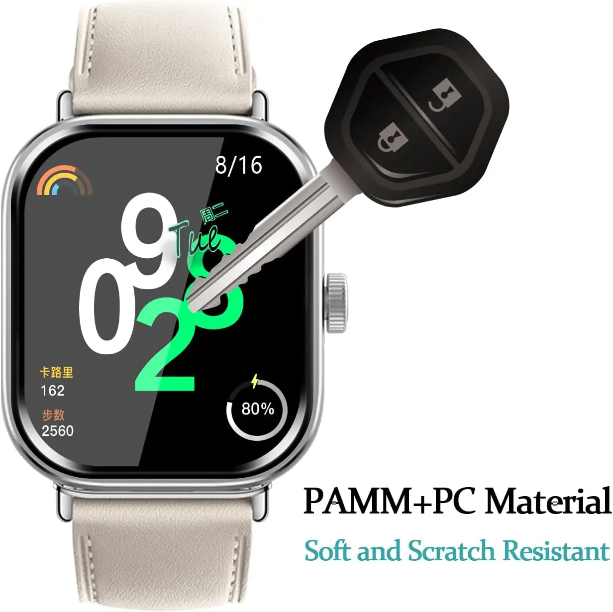 واقي شاشة ناعم ثلاثي الأبعاد بحافة منحنية لساعة شاومي ريدمي 4 الذكية ، غطاء كامل ، فيلم واقي مضاد للخدش ، 3 *