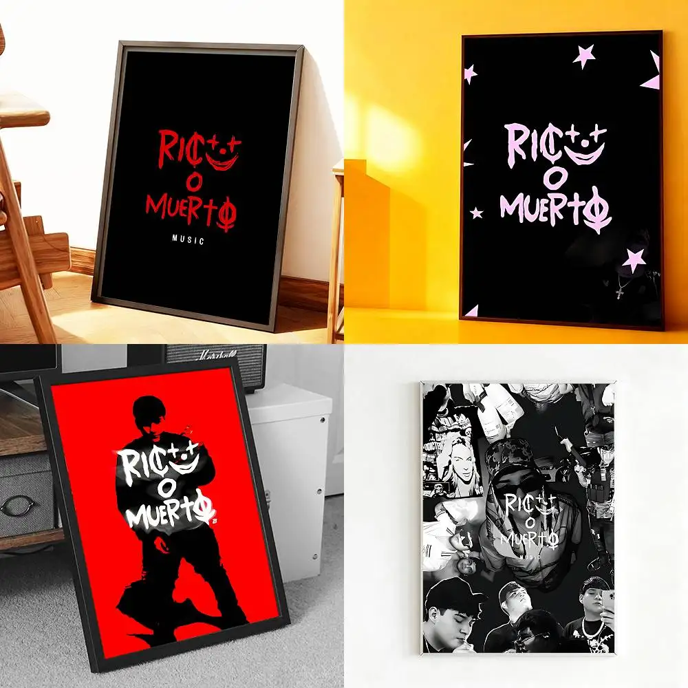 

R-Rico O Muerto Music Poster Prints Wall Art Painting Picture Gift Living Room Bar Restaurant Dec Sticker Large