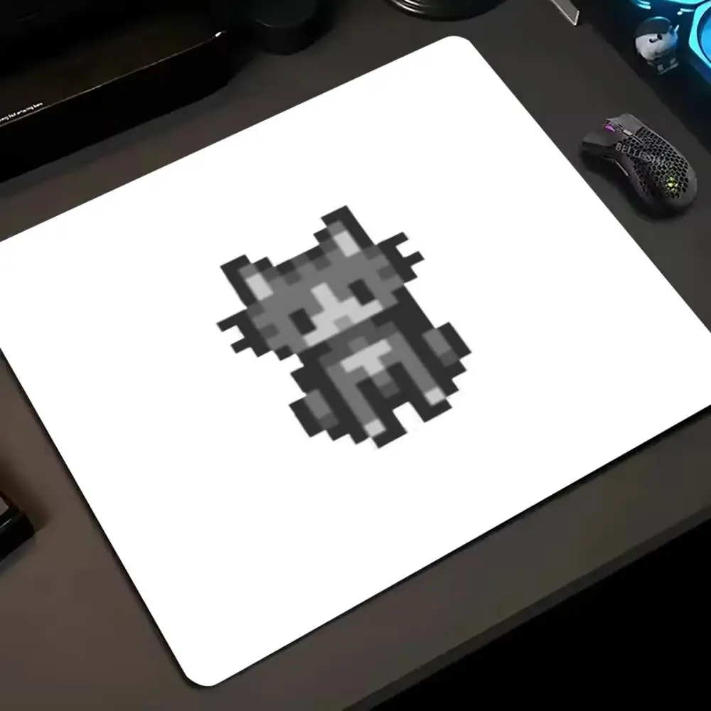 

Pixel Cat - Themed Mouse Pad: 400x450x4mm, Non - Slip HD Print, Stylish PC Decoration & Durable Gaming Accessory for Anime Fans