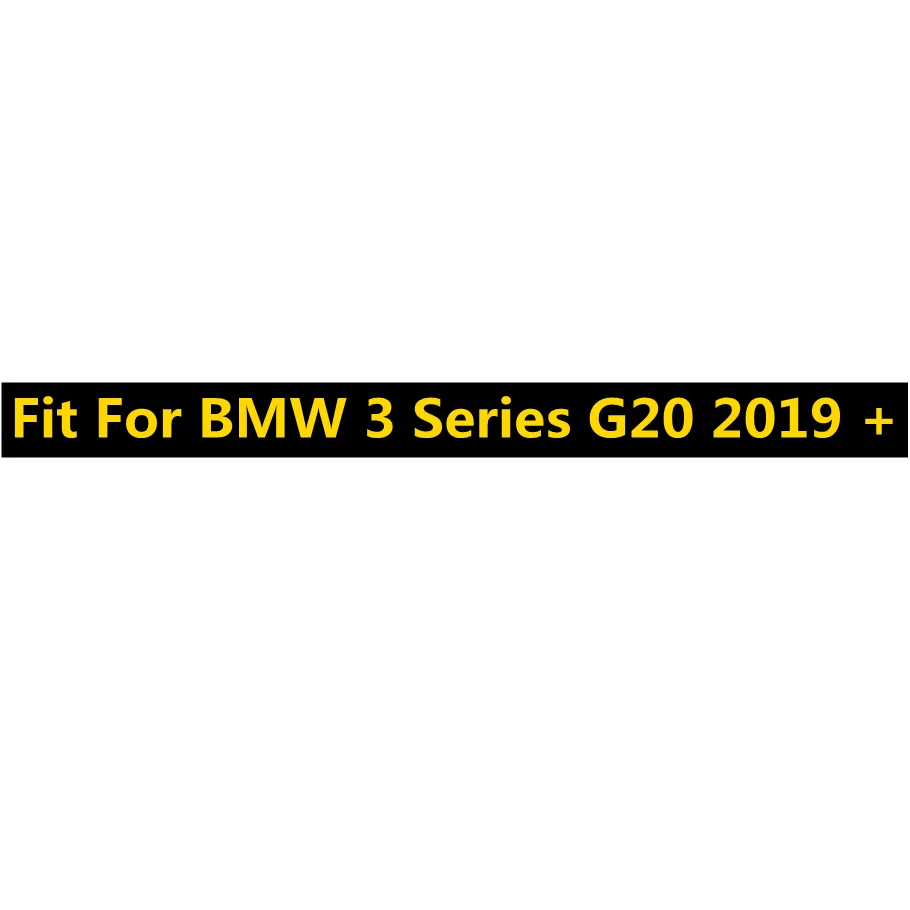 

For BMW 3 Series G20 2019 - 2024 Black Brushed Gear Shift Box / Window Lift Button / AC Air Vent Outlet Cover Trim Accessories