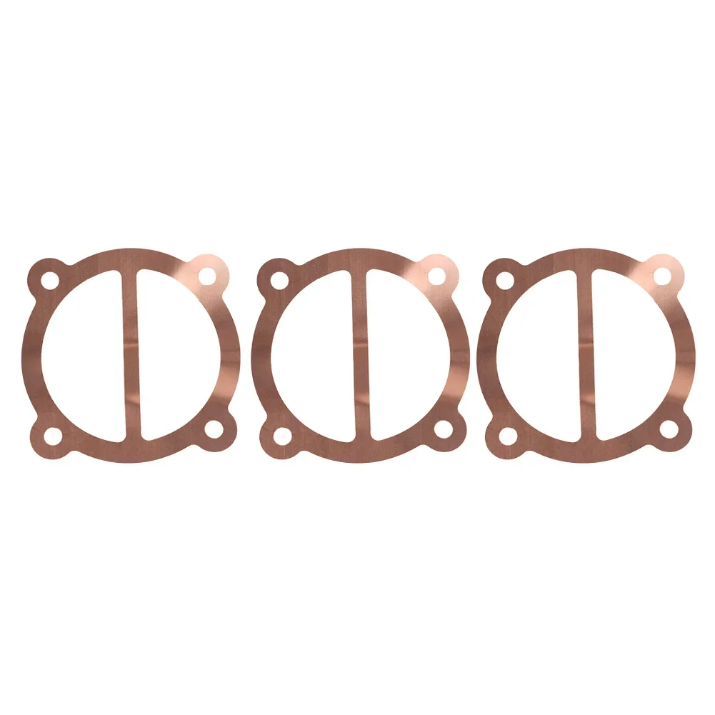 Replacement Valve Plate Gaskets Washers, Suitable for Air Compressor Cylinder Head Base, Copper Material, 3Pcs Set