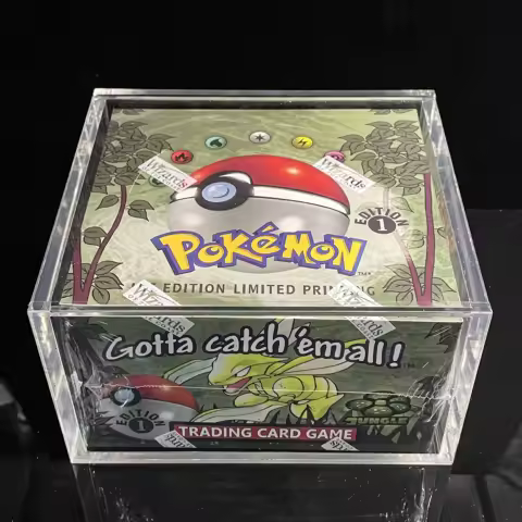 PROXY 1999 Pokemon 1st Edition Jungle Booster Box Factory Sealed Flareon/Scyther/Wigglytuff WIZARDS PTCG Trading Game Card
