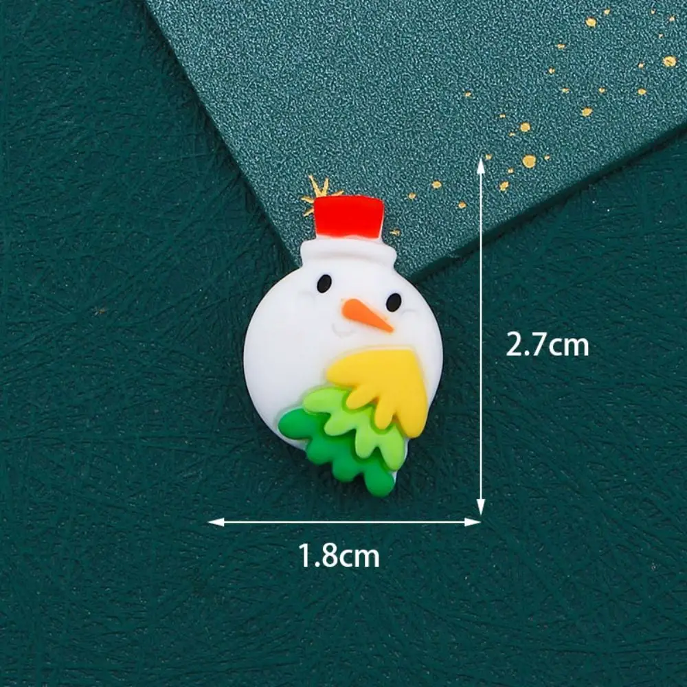 

10Pcs Christmas Collection Resin Figurine Crafts Cartoon Flatback Cabochon Ornament Christmas Decor Hairwear Accessories