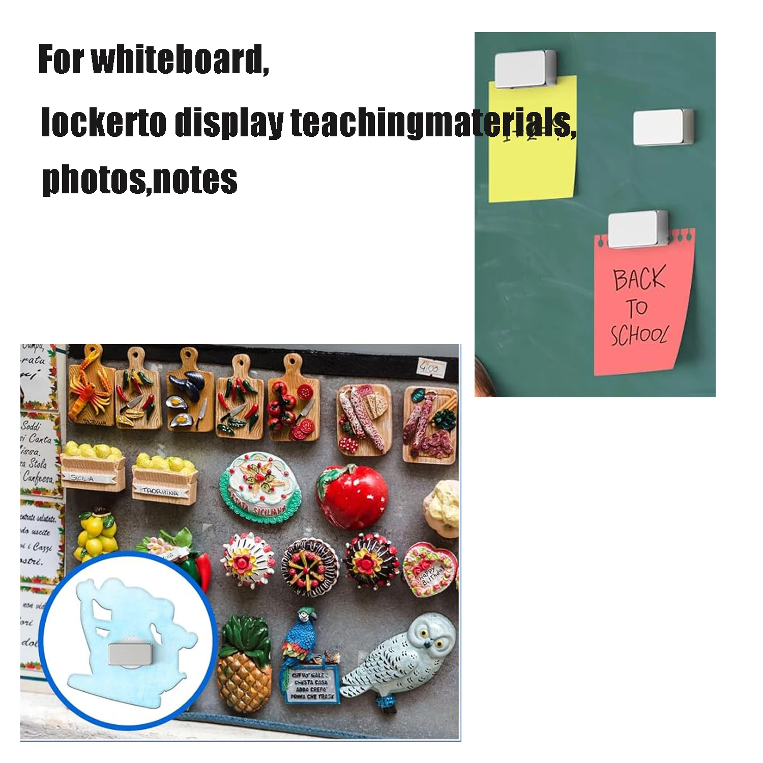 ﻿   แม่เหล็กสี่เหลี่ยมขนาดเล็ก 20 x 10 x 5 มม. จำนวน 5/10/25/30/40/50 ชิ้น สำหรับไวท์บอร์ด, งาน DIY, ตู้, ห้องสมุดเครื่องมือ, ตู้เก็บของ