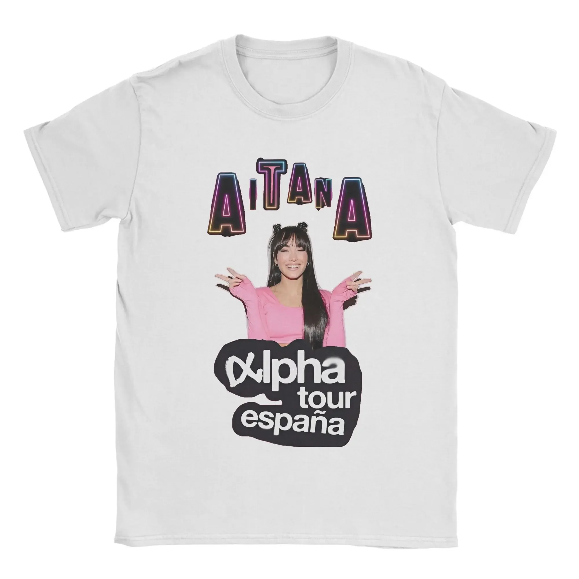 

Singer Aitana Ocana Tour 2025 T Shirt For Adult Summer Vintage T Shirts O-Neck Novelty Tees Hot Sale Tops