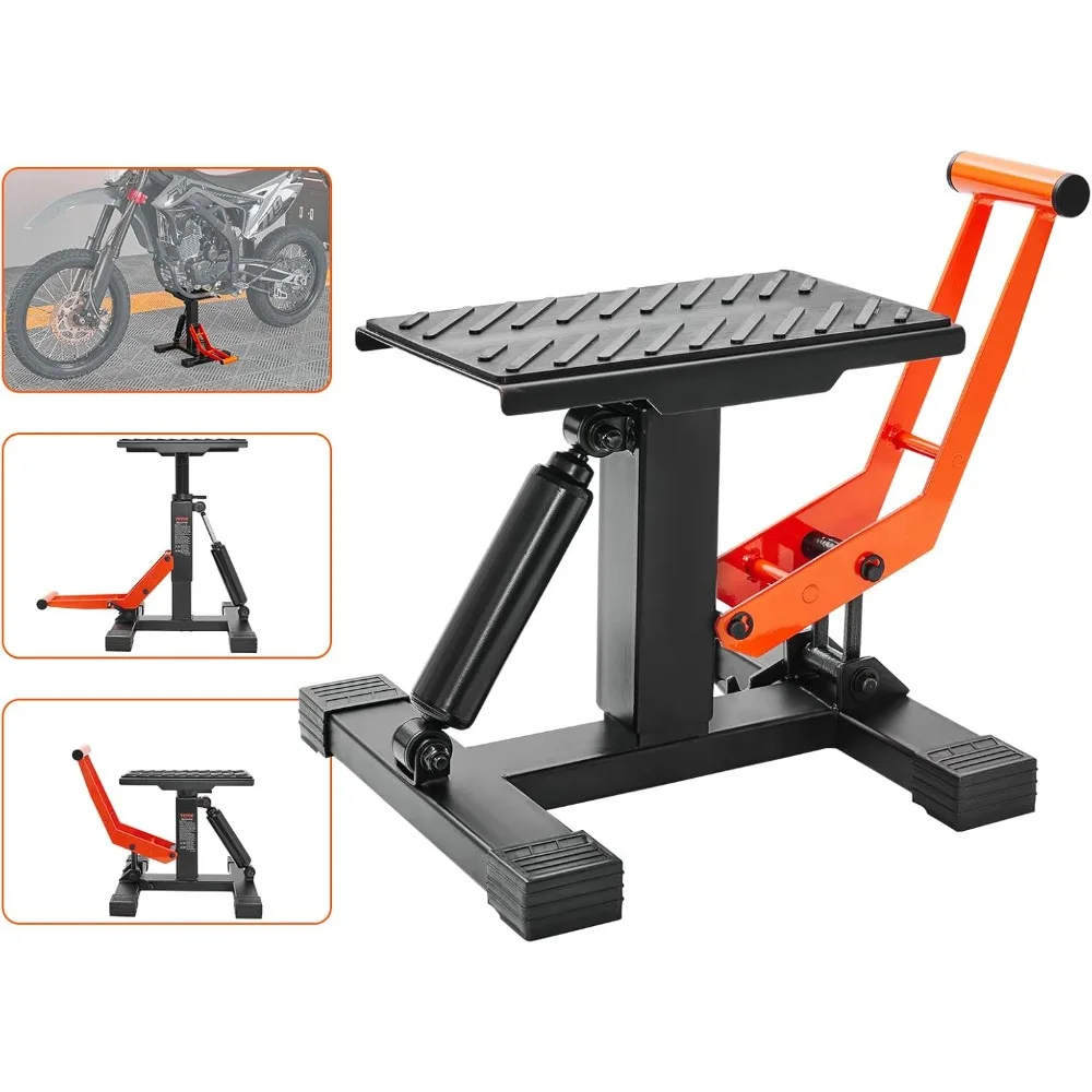 

Hydraulic Motorcycle Lift Stand with 440 lbs Capacity and Adjustable Height Hoist