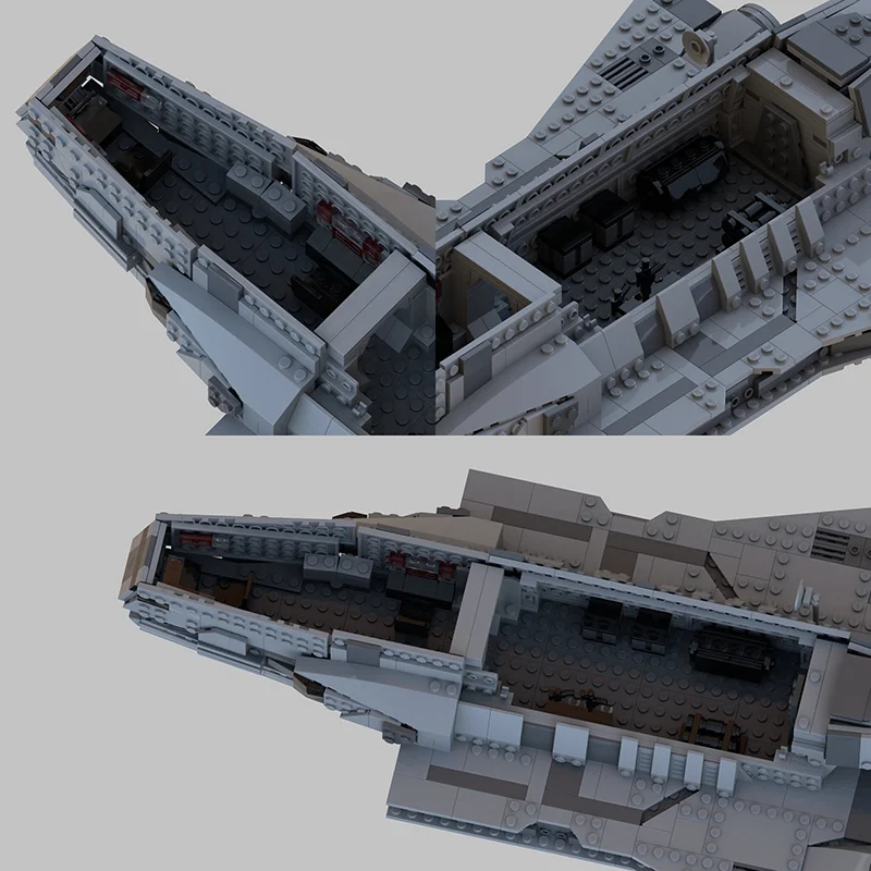 891 elementów MOC Playscale Imperial Gozanti Class Star Model Building Blocks Architektura Zabawka DIY Pomysł na Prezent Świąteczny Klocki Urodzinowe