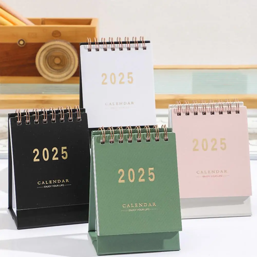 2025 Mini Desk Calendar Annual Planner Standing Calendar To Do List Schedule Organizer Home Office School Supplies