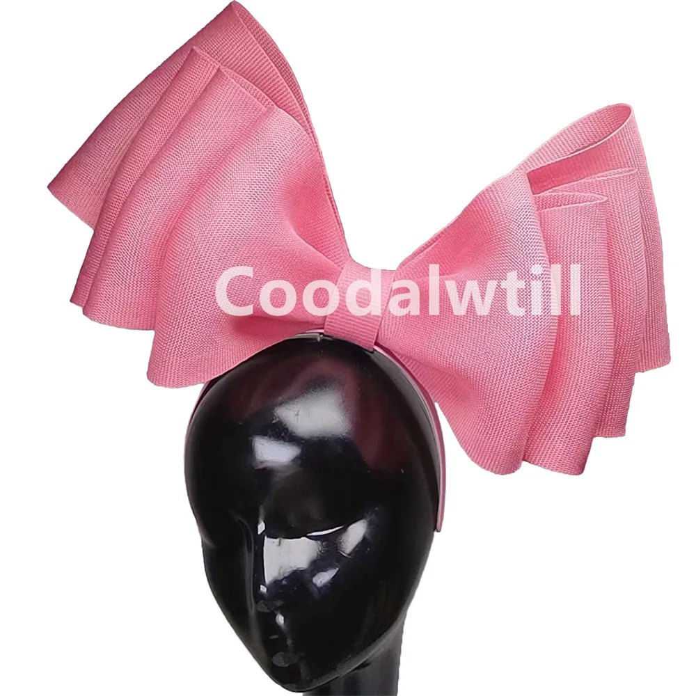 

Fashion Big Bow Hair Fascinator Hat Headband Women Church Wedding Headwear For Ladies Party Banquet Pillbox Cap Bow Headband