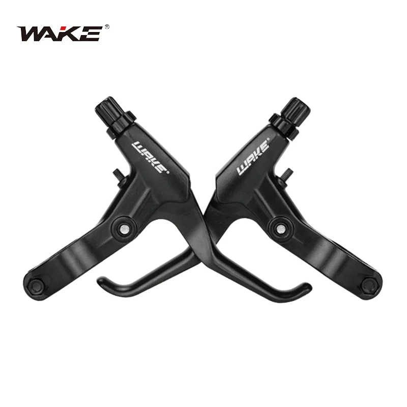 

Wake Mountain Bicycle Brake Levers 22.2mm End Aerobar Bar 3 Fingers Aluminium Alloy Sports Bike Accessories for BMX MTB Cycling