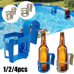 Porte-gobelet à eau de voiture pour piscine, étagère de rangement pour boissons et bière, support à clic au-dessus de la piscine, 1 pièce, 2 pièces, 4 pièces