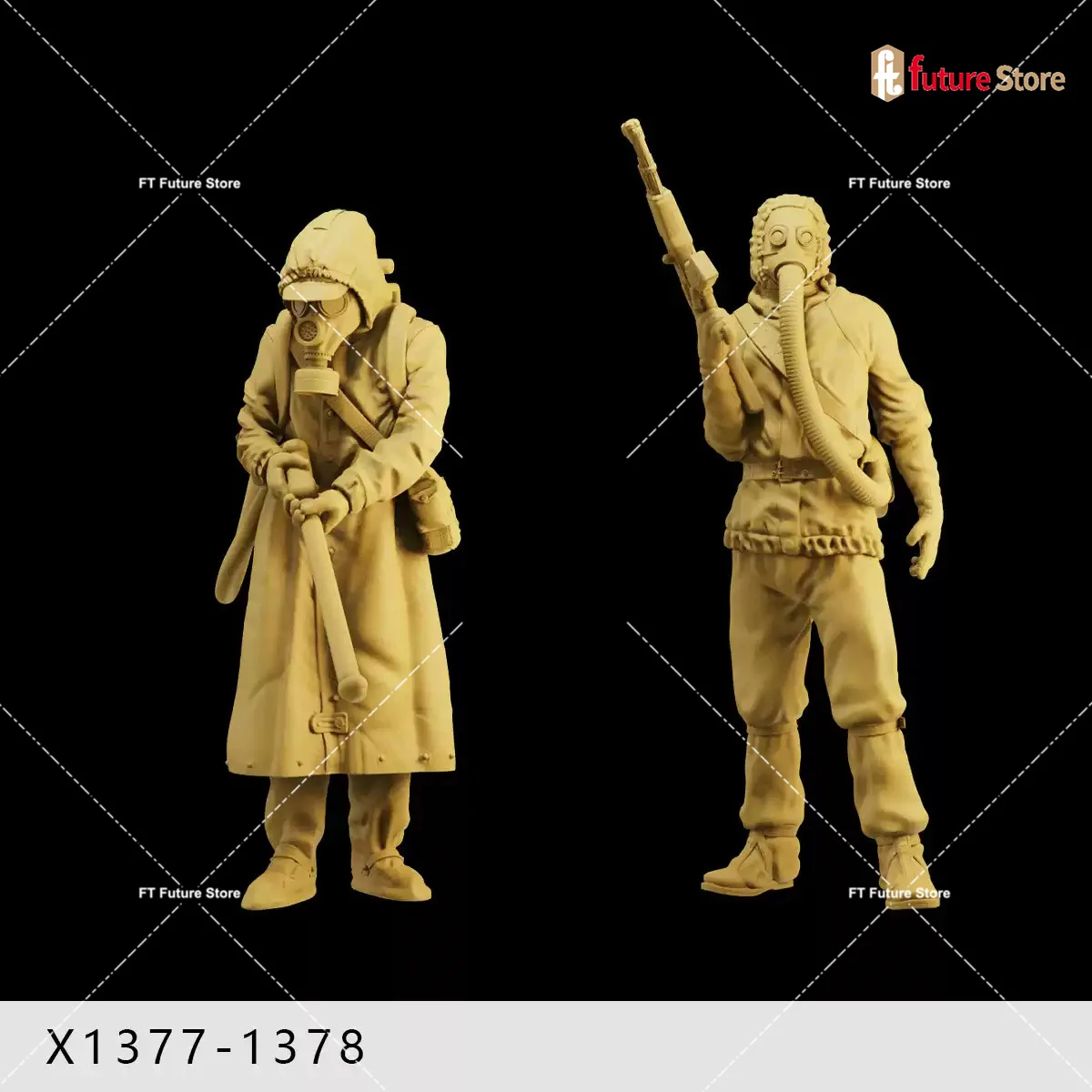 3D Print Miniature 1/64 1/43 1/35 Killer Soldier Male Female Figure Model Scene Mini Dolls Figurine Prop Crafts Decor Display