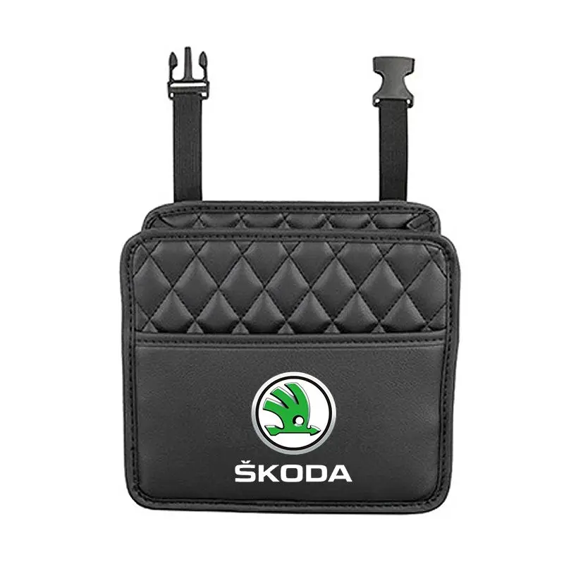 Car Storage Bag Multi-function Seat Back Storage Pocket Suspension For Skoda Octavia Fabia Kamiq Kapoq Kodiaq Rapid SCALA Superb