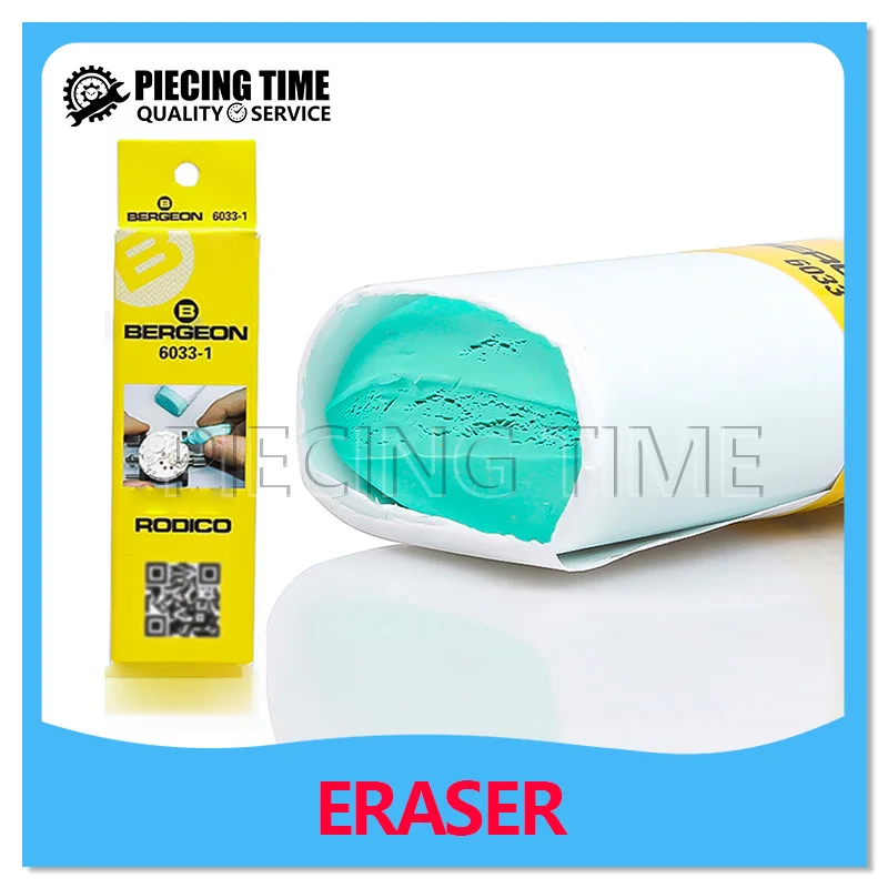 Bergeon 6033 Rodico The Original Green Putty Uhrenreiniger zum Reinigen von Raddrehpunkten, Zeiger, Uhrenreparaturwerkzeug